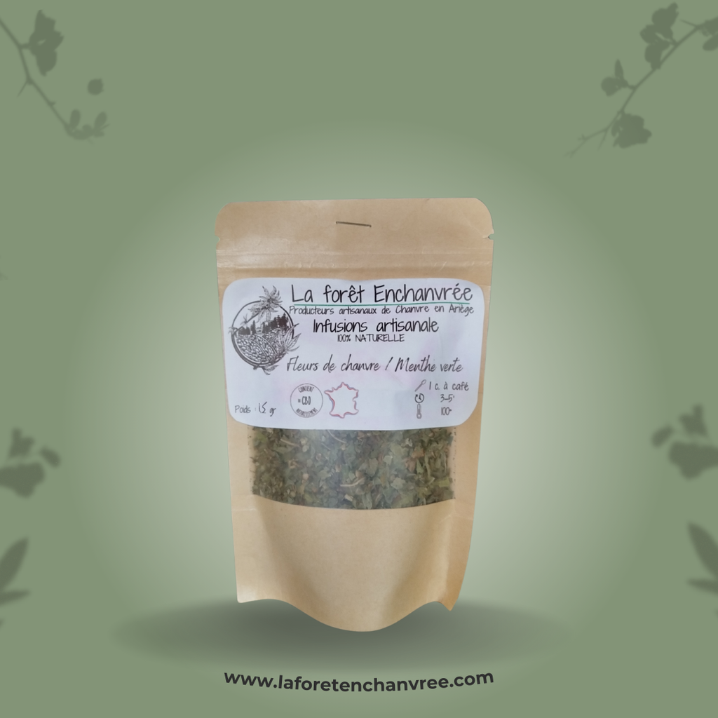 Fleurs de chanvre / Menthe verte 15gr